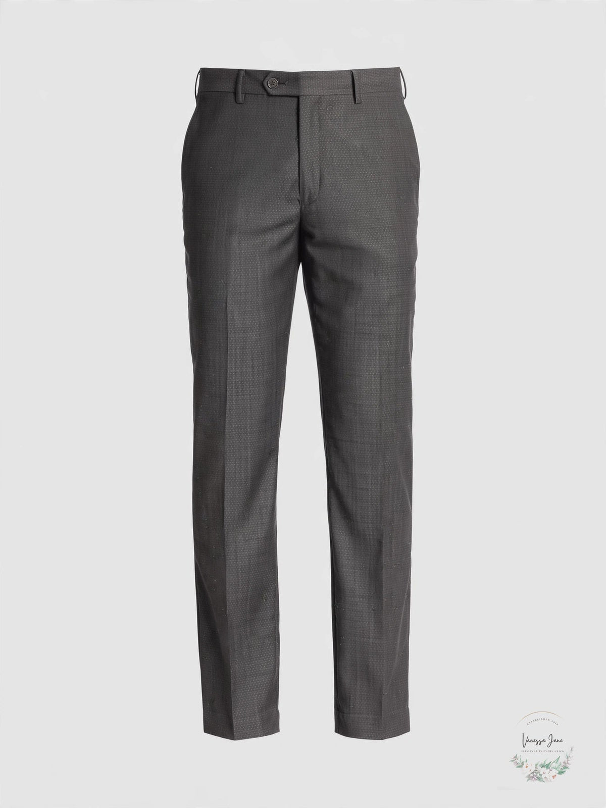 Calvin Klein Neat Charcoal Slim Fit Separate Pants, 35W
