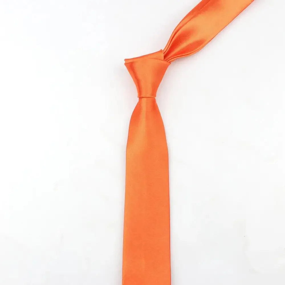 Colorful Men Polyester Slim Men Necktie Simple Design Party Necktie Wedding And Daily Wear Neck Ties