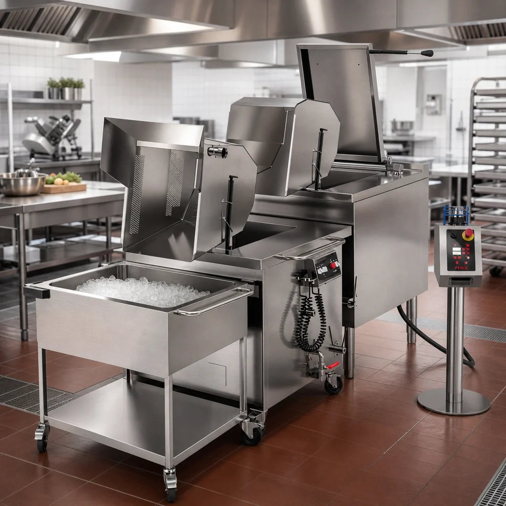 Firex (Middleby) Multicooker ULPCE1-64 64-Gallon Electric Cook & Blanche Multicooker with Chilling Vat and Programmable Touchscreen Controls
