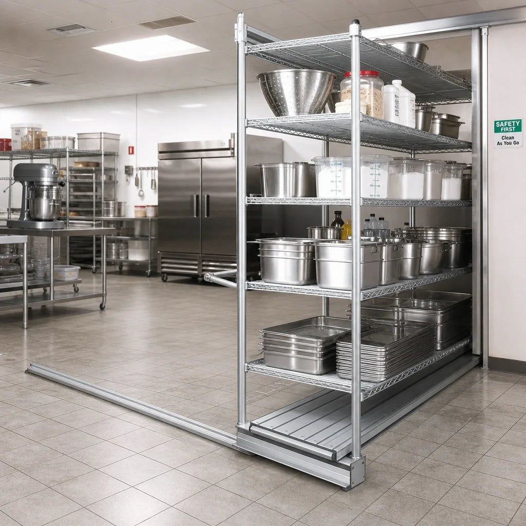 Eagle Group Floor-Trak SDFT-29 Single-Deep 29-Ft. Anodized Aluminum Floor Track Kit for Wire Shelving