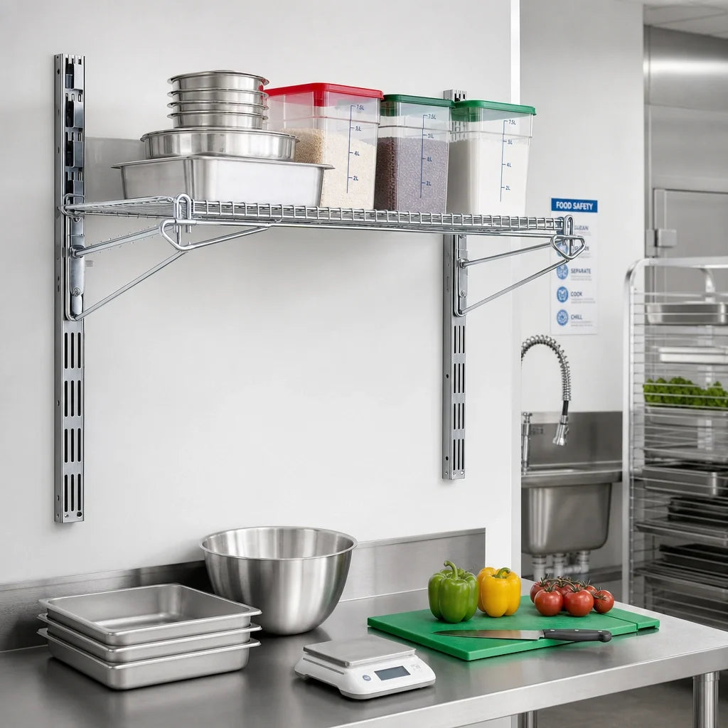 Eagle Group WalStor PR24B 24-Inch Wire Shelf Brackets, Zinc Finish 1 Pair