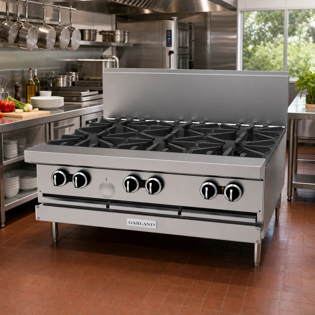 Garland G Starfire Pro G36-6T 36-Inch Natural Gas Modular Commercial Range with 6 Open Burners