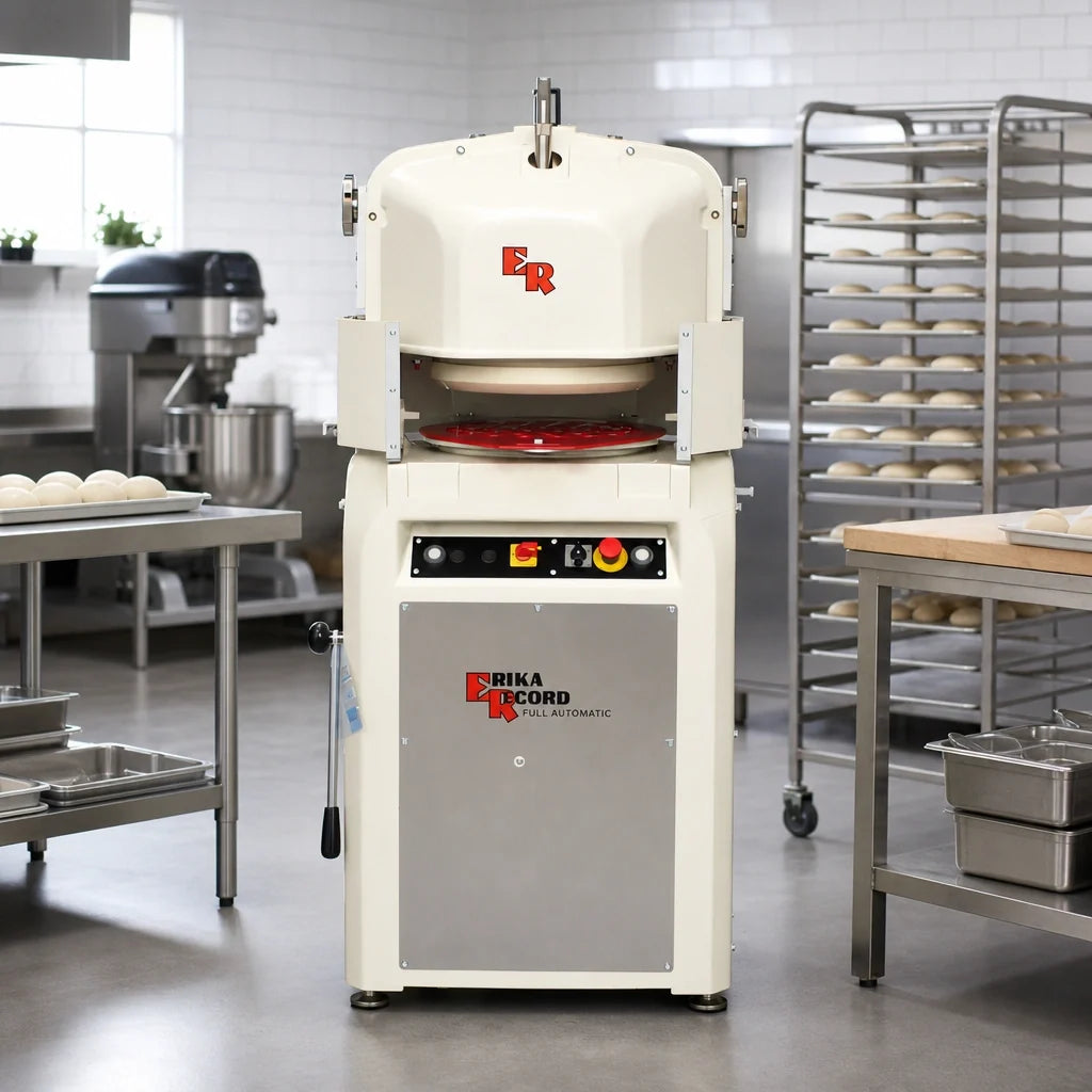 Erika Record Baking Equipment ER-11/30-A Automatic 36-Part Dough Divider/Rounder, 1-4 oz., 6,500-10,800 Pieces/Hour