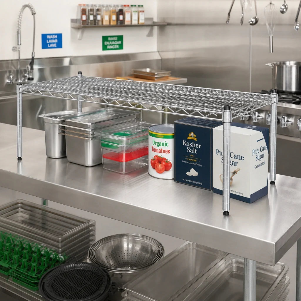 Eagle Group EAGLEbrite PF1830-Z Wire Platform Dunnage Rack, 30 x 18 x 14 Inches, 600 lb. Capacity, Zinc Finish