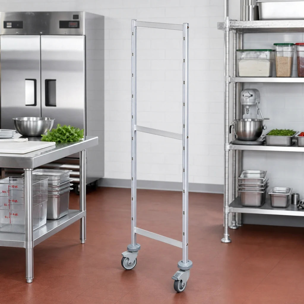 Fermod Fermostock 64316-R1 Mobile Shelving Upright, 71-Inch High x 22-Inch Deep, Anodized Aluminum, Tool-Free Assembly