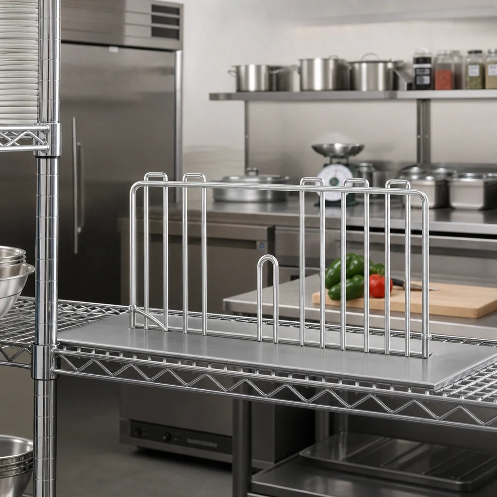 Eagle Group SD36-S 36-Inch Wire Shelf Divider, 8-Inch High, Stainless Steel Finish