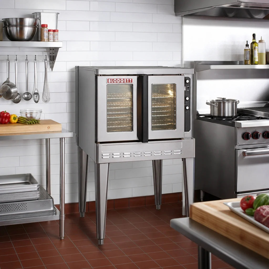Blodgett (Middleby) Premium Series DFG-100 SGL Full-Size Single-Deck Gas Convection Oven, 5-Pan Capacity, Touchscreen Controls
