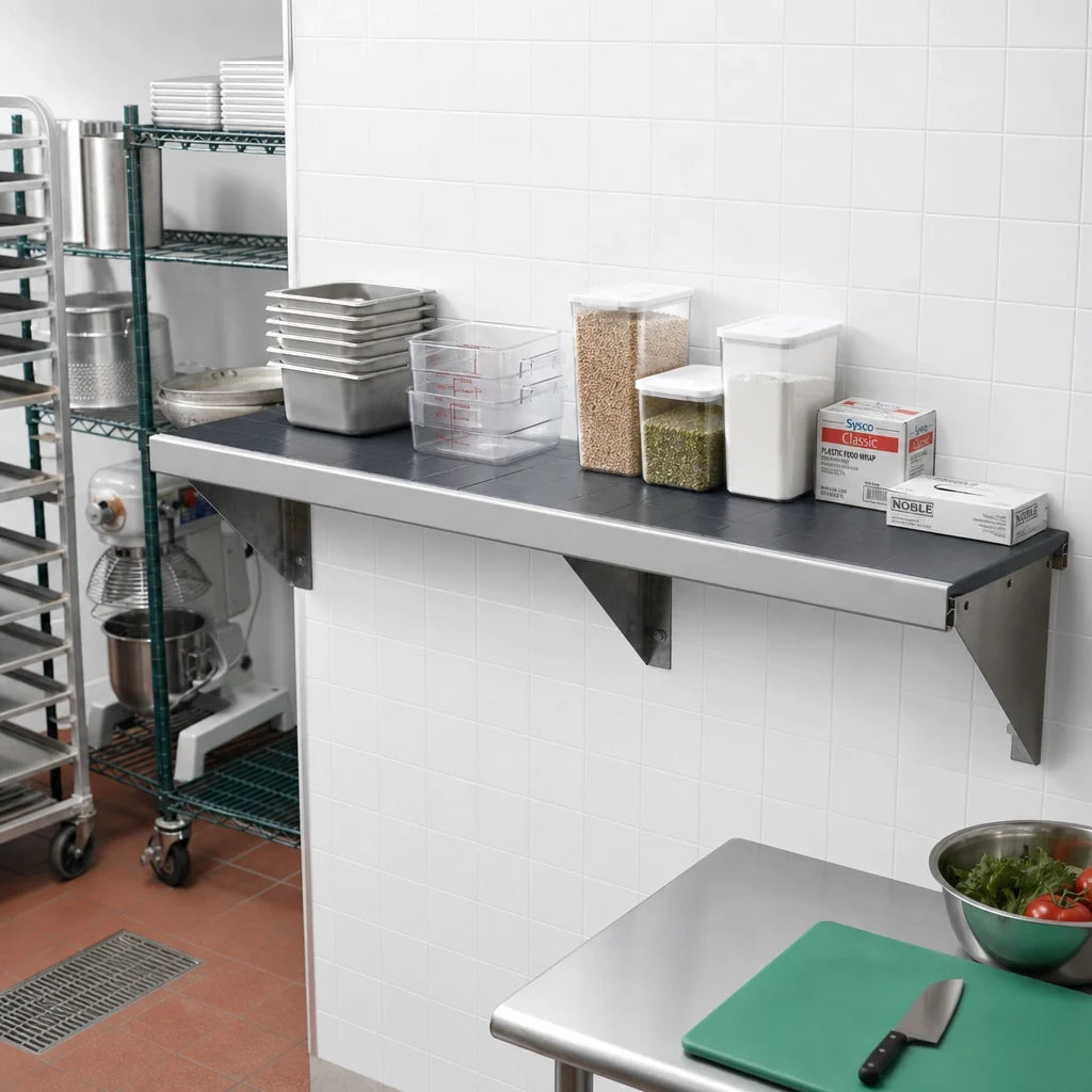 Fermod Fermostock 64358EX-R1 64 Inch x 22 Inch Horizontal Solid Polymer Shelf, 800 lb Capacity
