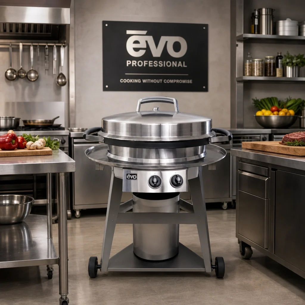 Evo Professional Wheeled Cart Outdoor Propane Gas Display Cooking Station