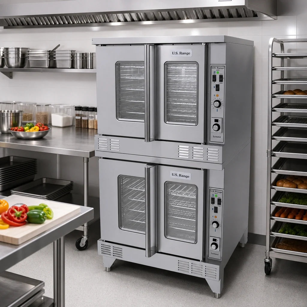 Garland US Range Summit Ovens SUME-200 Double-Deck Electric Full-Size Standard-Depth Convection Oven, Solid-State Controls
