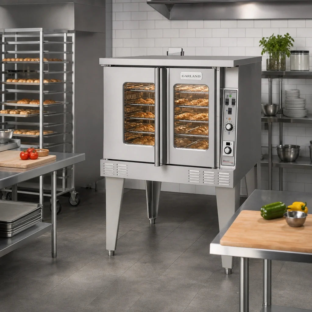Garland Master MCO-GD-10-S Deep-Depth Single-Deck Gas Convection Oven with Solid-State Controls, 6-Rack Capacity