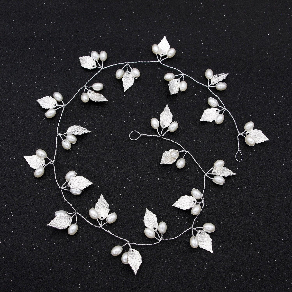 Crystal Pearl Bridal Tiaras Hairbands Hairpins Bridesmaid Diamante Hair Vine Accessories Wedding Jewelry 35cm Headwear Gorgeous Hair Accessories For Women