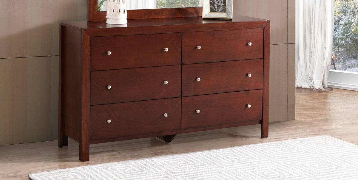 Cherry Dresser with Real Wood Veneer - Summit