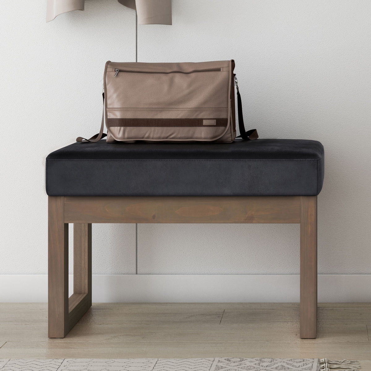 Milltown Upholstered Ottoman Bench with Versatile Design - Multiple Colors