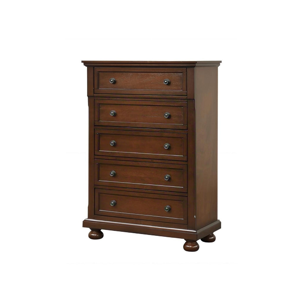 Meade Chest with Felt-Lined Top Drawer - Light Brown or Dark Brown