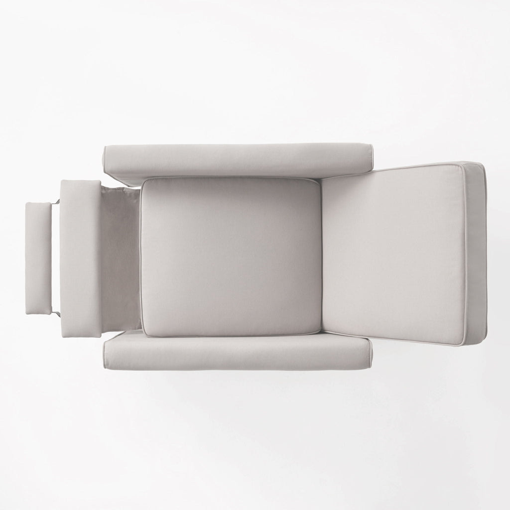 Upholstered Push Back Recliner Chair with Adjustable Recline - Multiple Colors