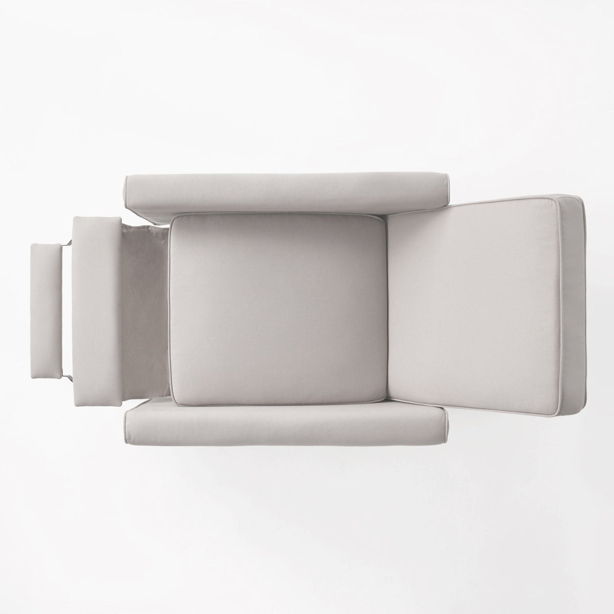 Upholstered Push Back Recliner Chair with Adjustable Recline - Multiple Colors