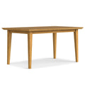 Contemporary Dining Table with Solid Oak Veneer - Light or Dark Brown