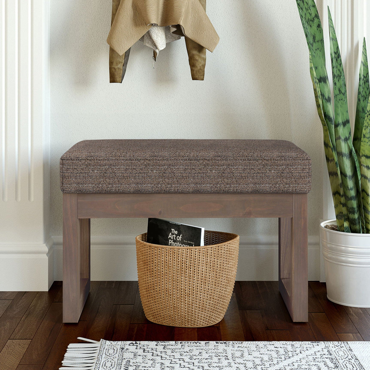 Milltown Upholstered Ottoman Bench with Versatile Design - Multiple Colors