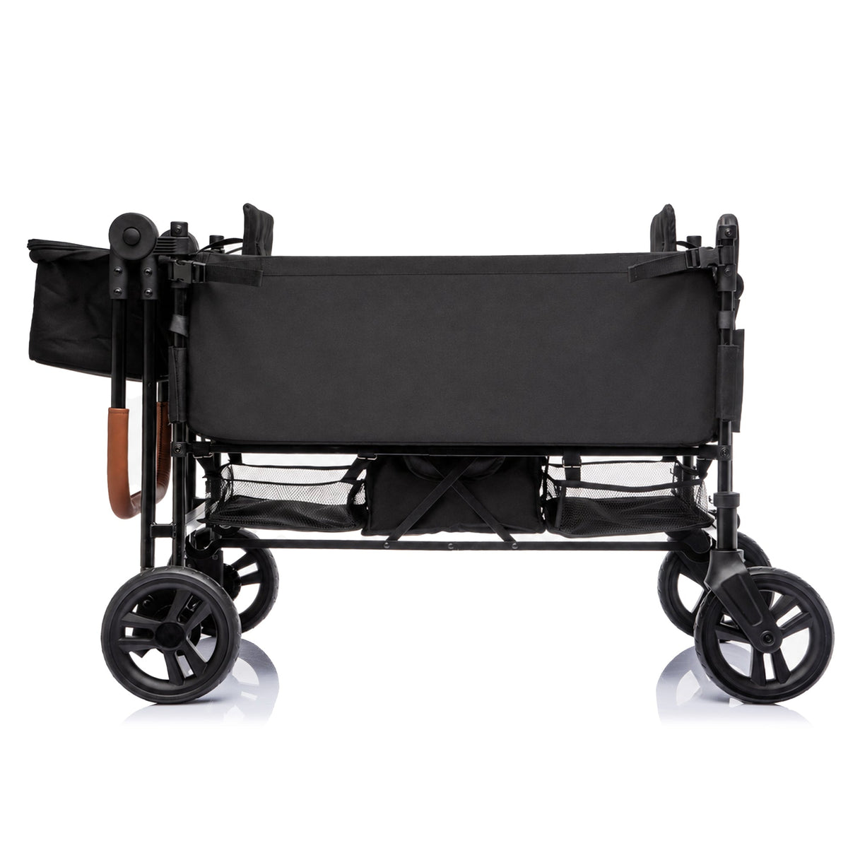 Wagon Stroller for 2 Kids with Adjustable Canopy and All-Terrain Wheels