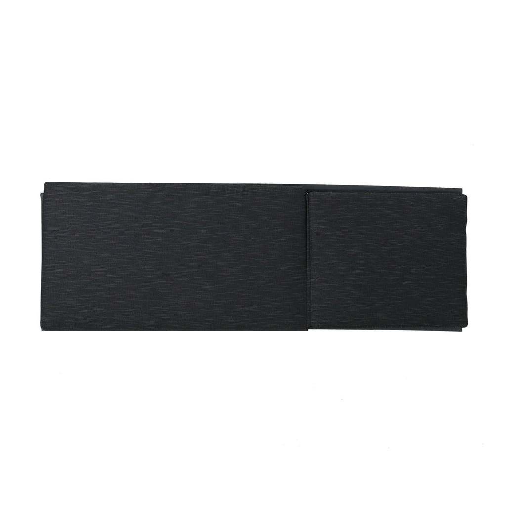 Modern Chaise Lounge with Water-Resistant Cushions - Dark Gray