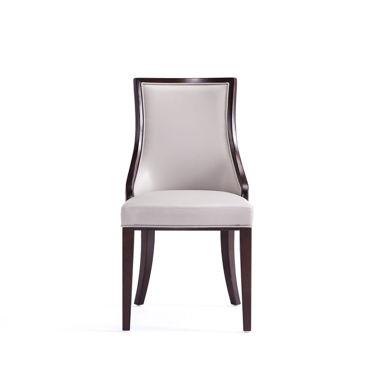 Grand Dining Chair Set with Solid Beech Wood Frame - Beige or Gray