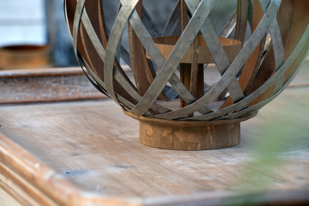 Decorative Lantern With Handle - Silver