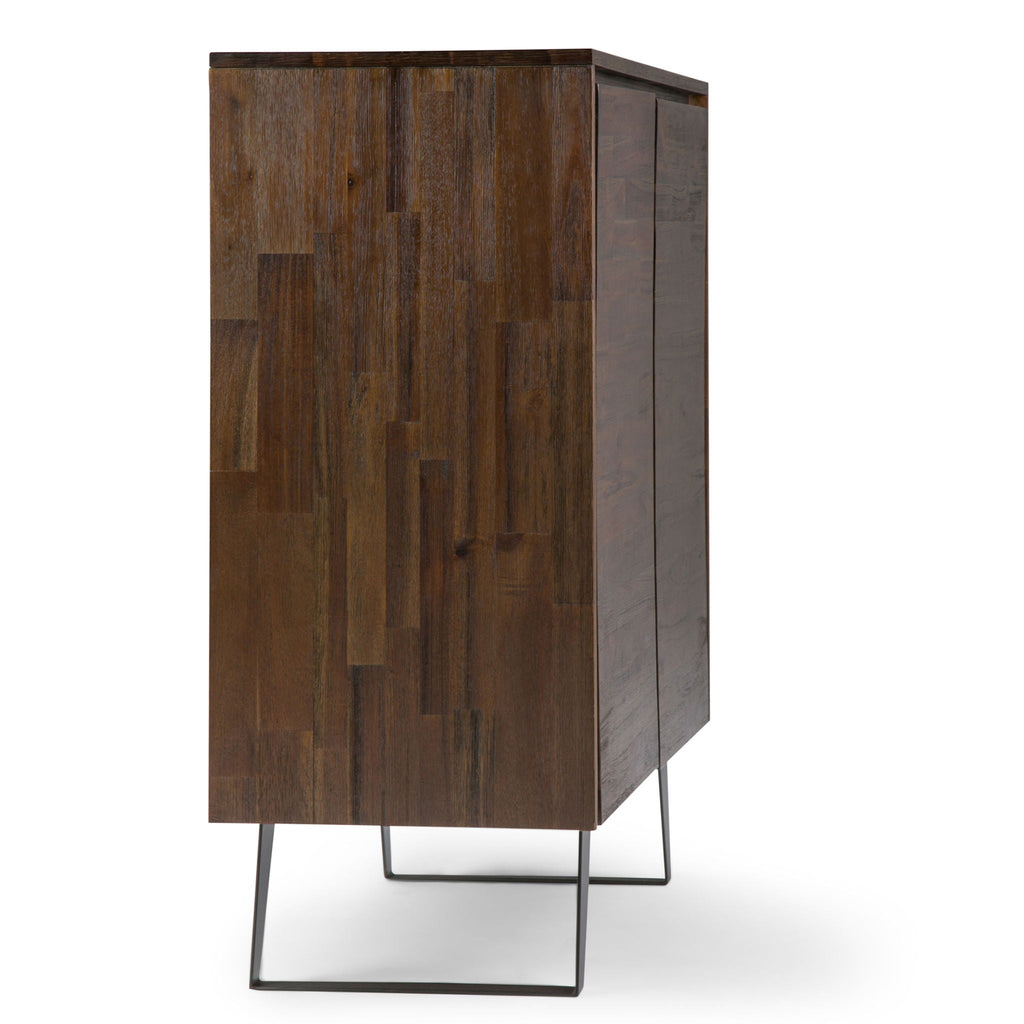 Lowry Medium Handcrafted Storage Cabinet with Adjustable Shelves - Choose Your Color