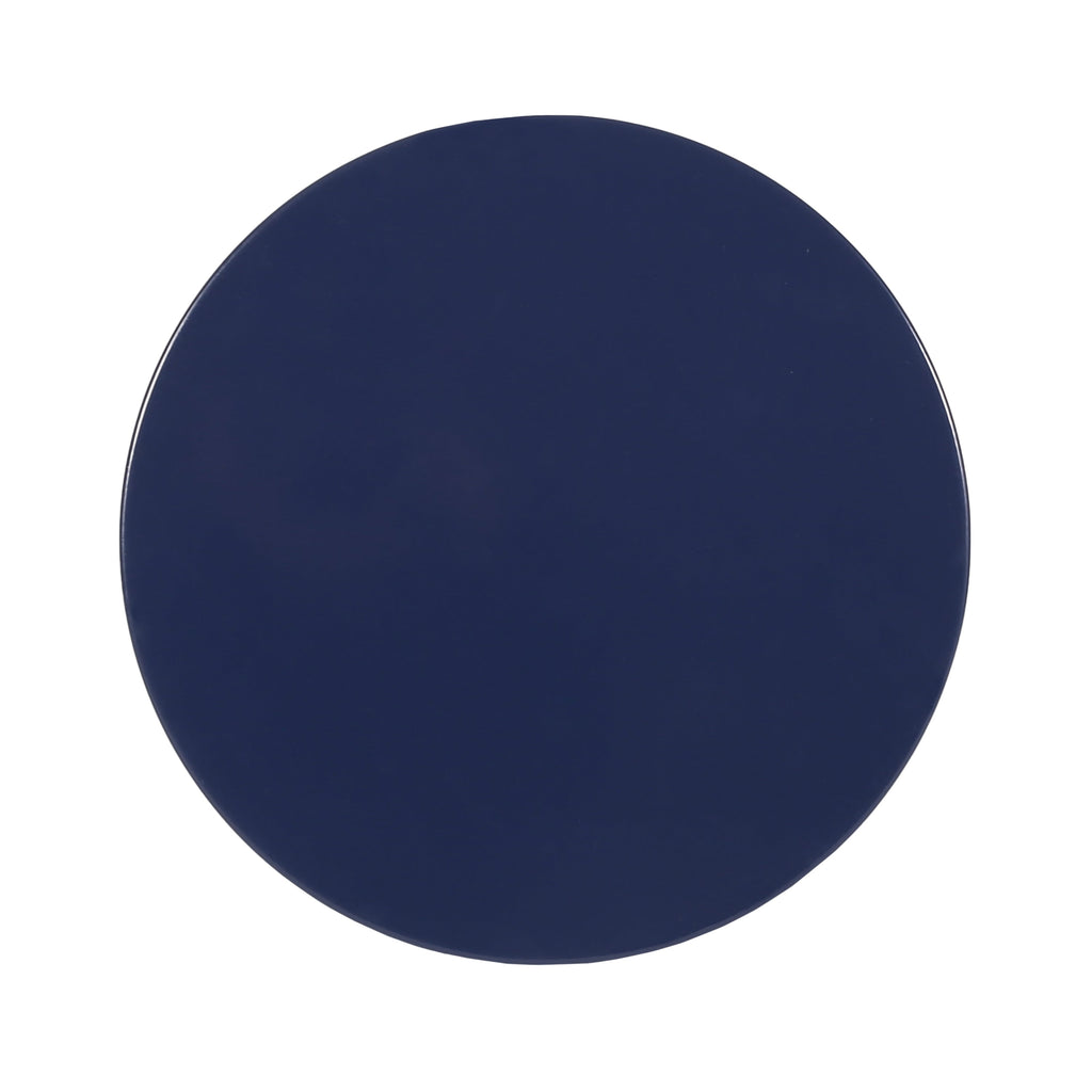 Navy Blue Outdoor Metal Set of 2 End Tables