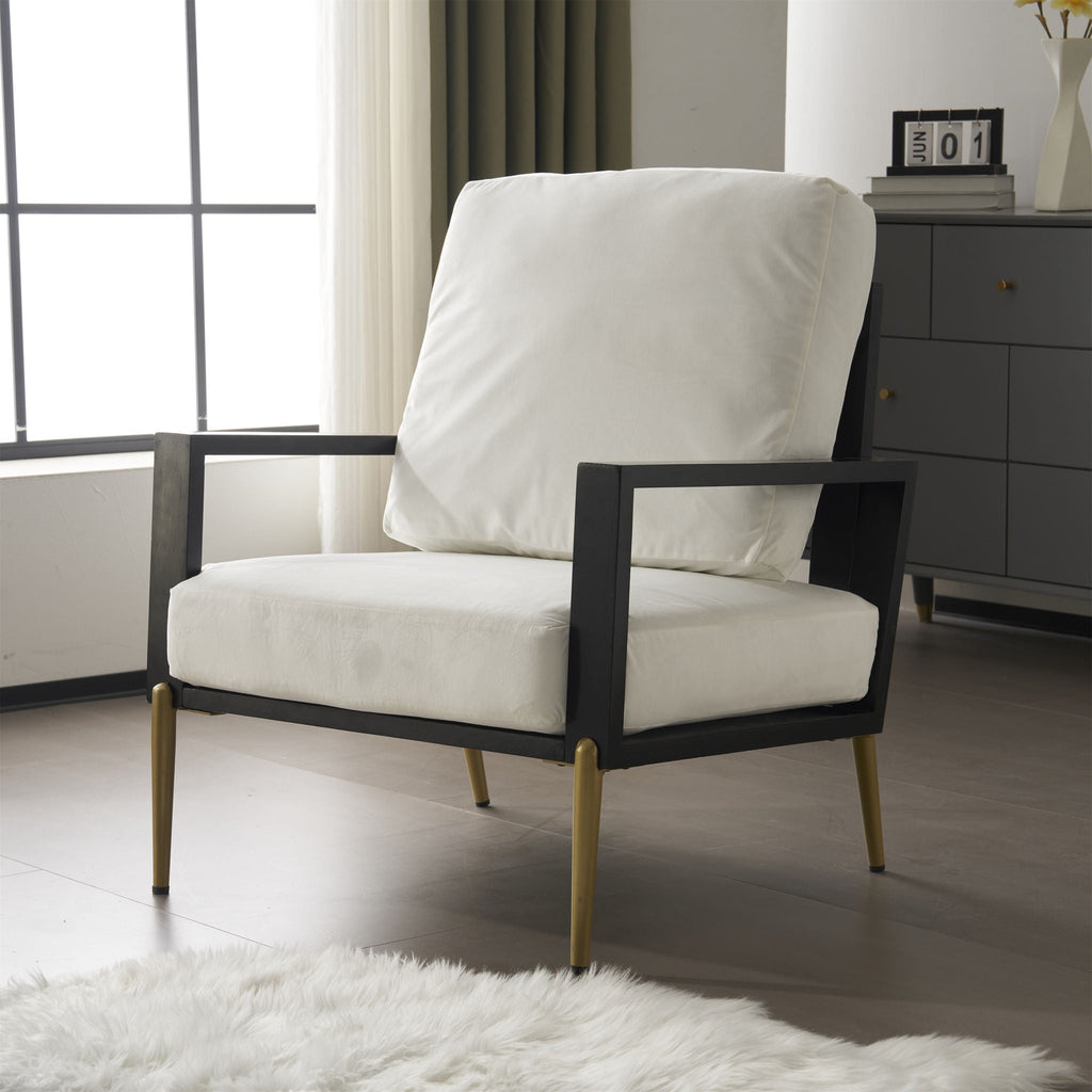 Modern Armchair With Solid Wood Frame