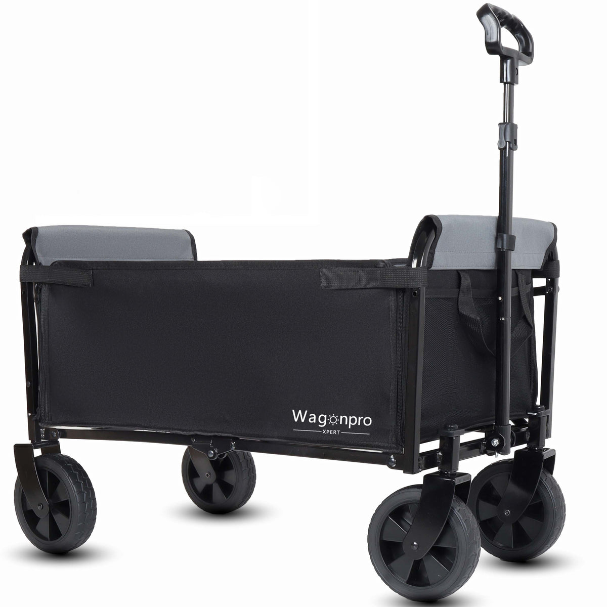 All-in-One Convertible Folding Trolley with Bench Seat - Steel