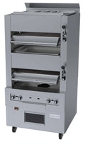 Garland Master M110XM Double-Deck Gas Infrared Upright Broiler with Enclosed Base, Stainless Steel