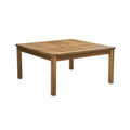 Perla Rustic Square Coffee Table with Block Legs