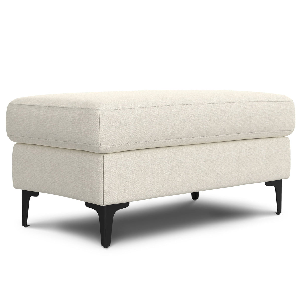 Mid Century Sofa With Ottoman Set in Performance Fabric - Dark Gray or Beige