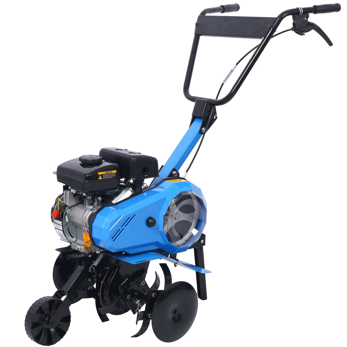 Gas-Powered Steel Tiller with 45.6-Inch Wide Path – Steel