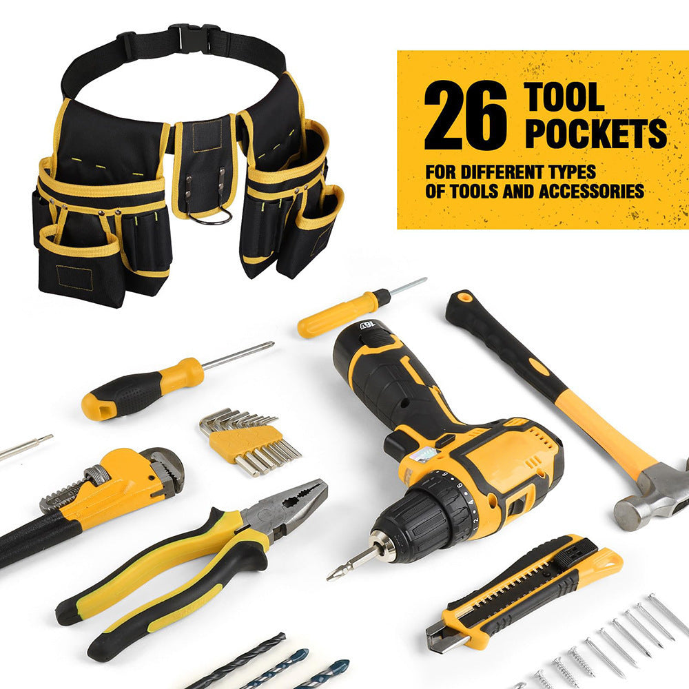 Tool Storage Electrician's Purse Yellow Thickening