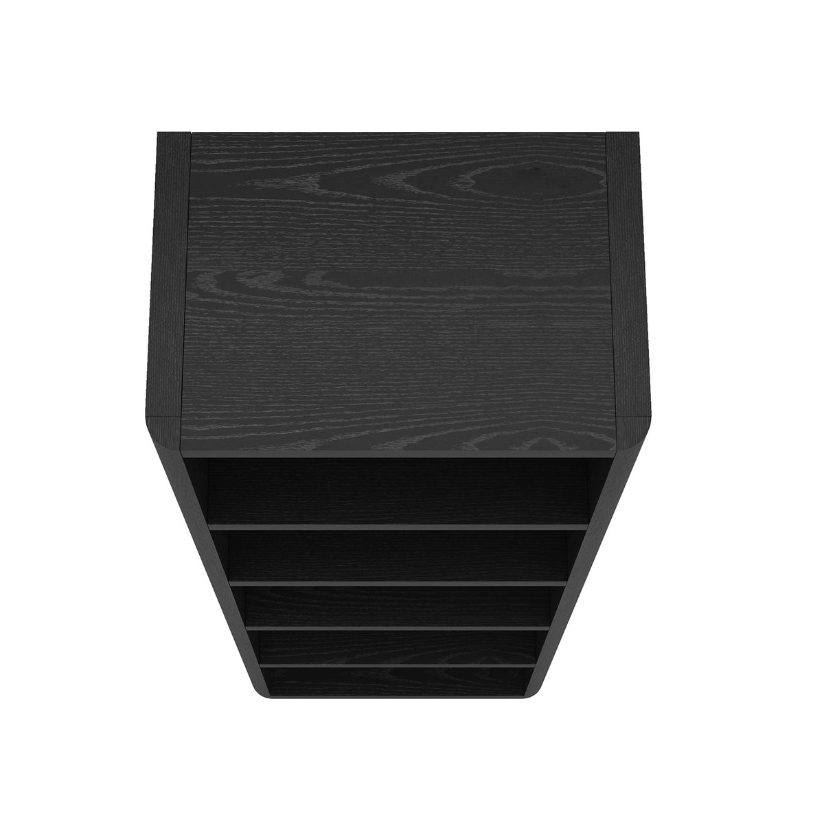 Open Bookcase with Adjustable Shelves - 79" High - Black, Light Brown, Dark Brown