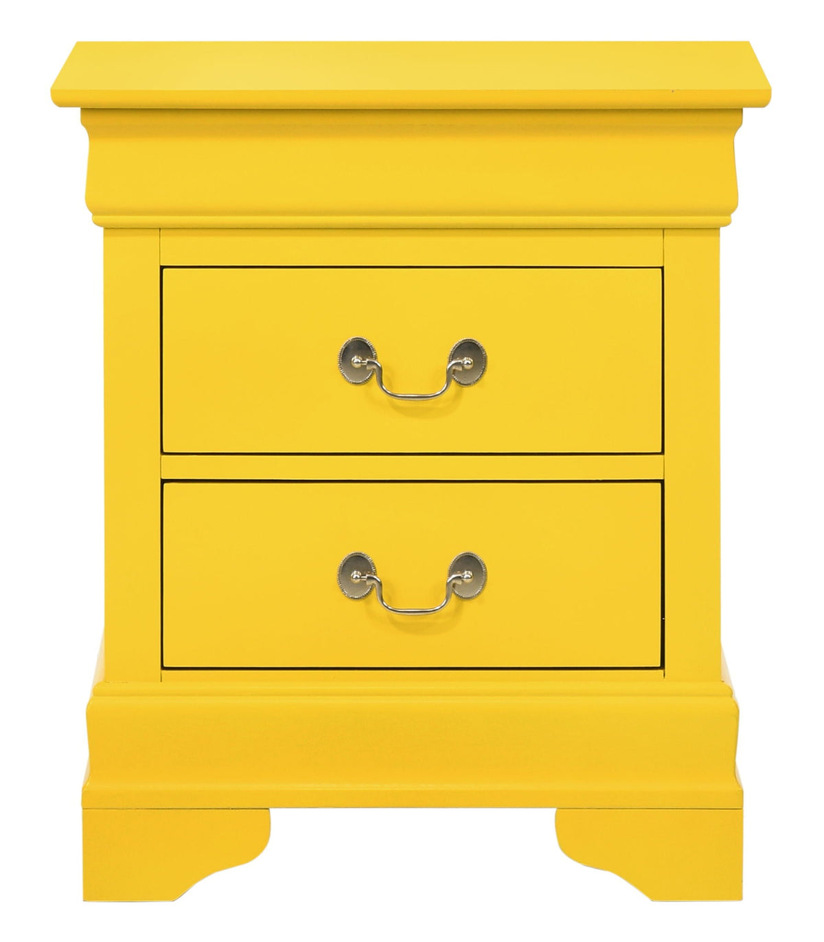 Traditional Style Design Nightstand with Classic Accent - Multiple Colors