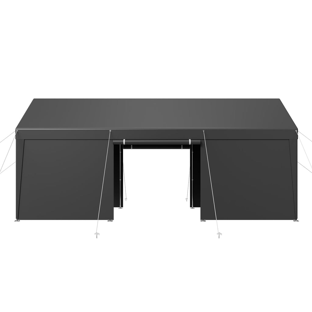 Heavy Duty 12x20FT Carport Canopy with Sidewalls - Outdoor Shelter