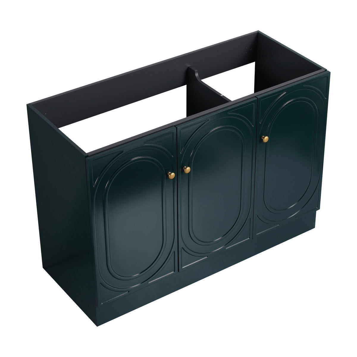 Modern Freestanding Bathroom Vanity with Soft Close Cabinet Doors - Pearl Silver, White, or Dark Green