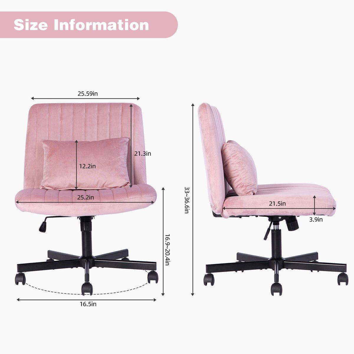 Criss Cross Office Chair with Adjustable Height – Ergonomic Design