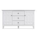 White Sideboard Buffet with Adjustable Storage - 54 in Wide