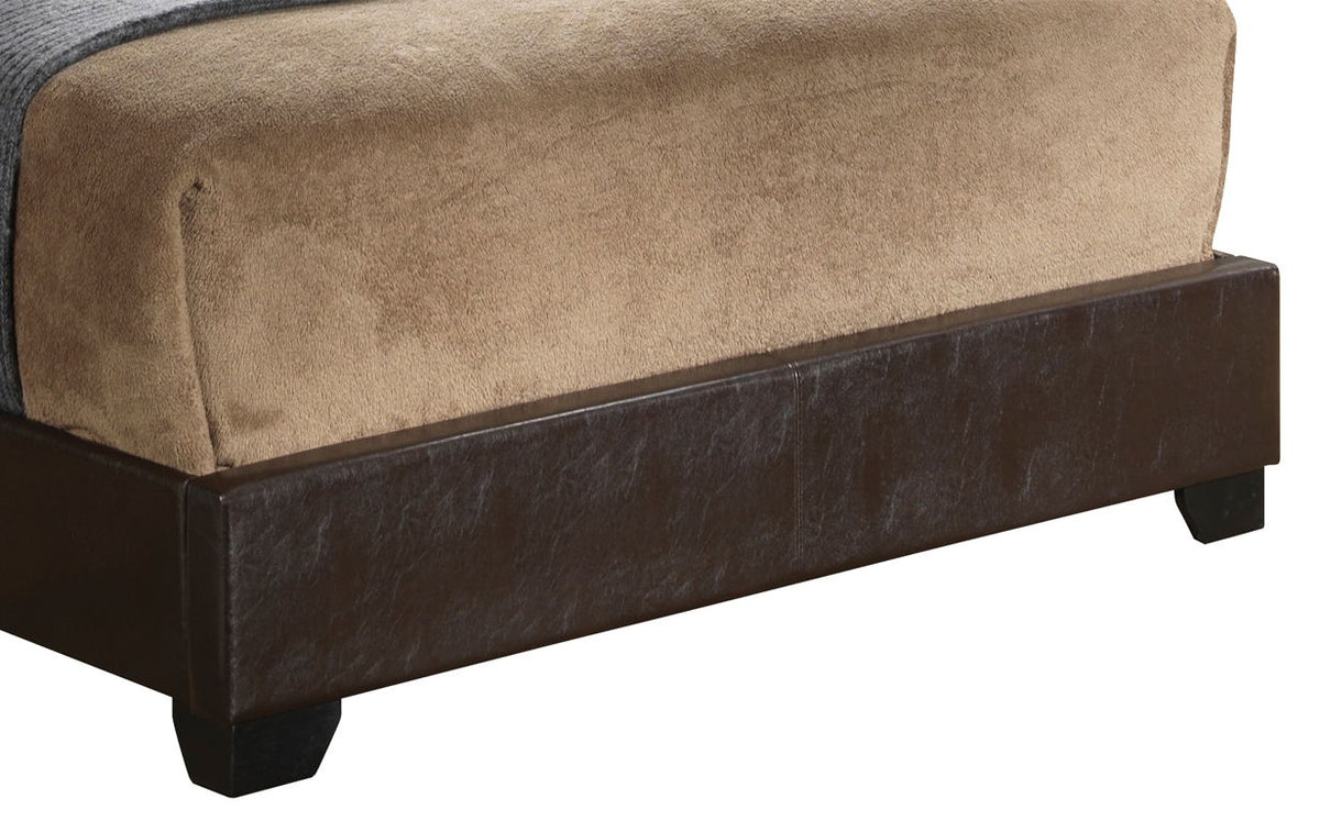 Elegant Platform Bed with Upholstered Finish - Multiple Colors