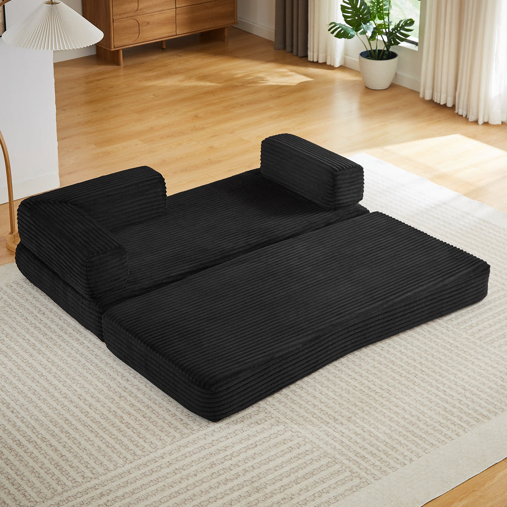 Cloud Boneless Loveseat Sofa with Sponge Structure - Corduroy