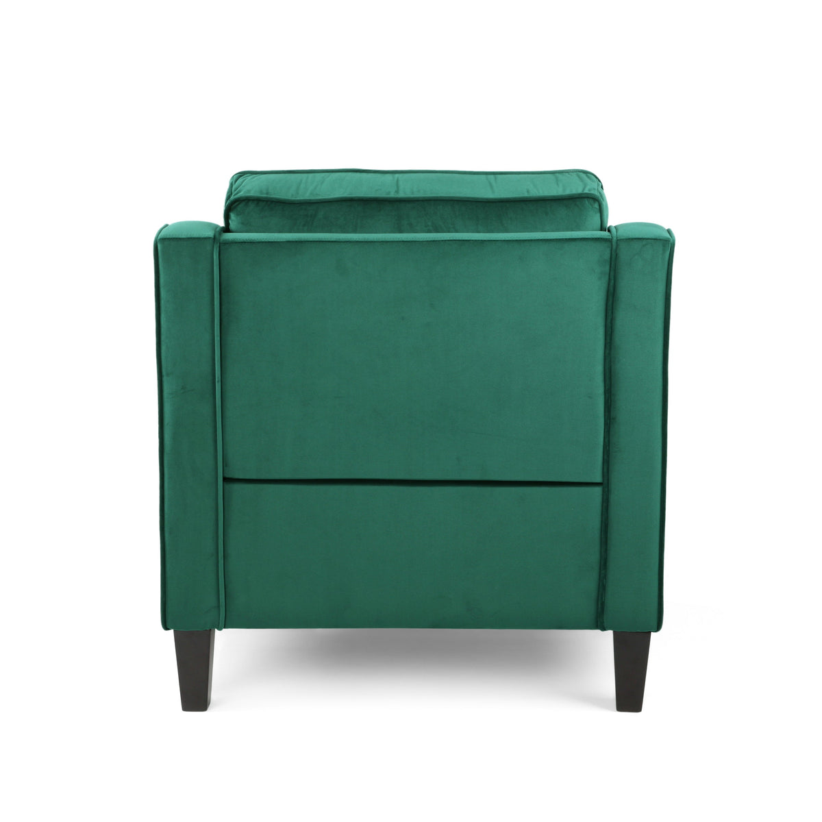 Green Velvet Upholstered Club Chair with Upholstered Velvet - Green