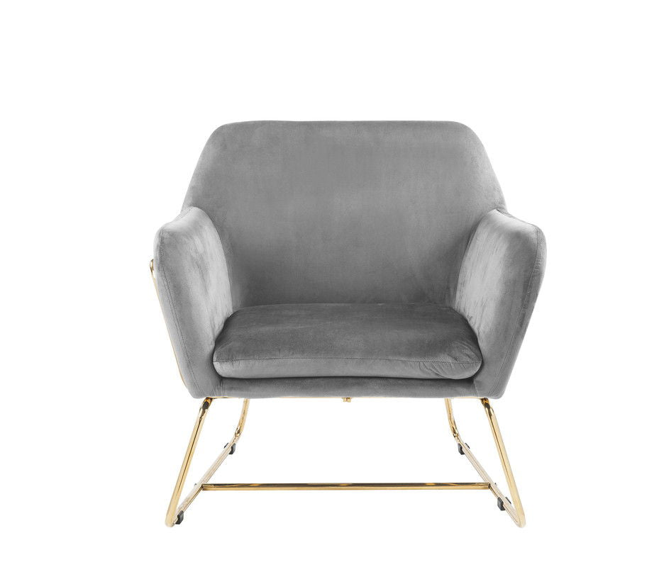 Keira - Accent Chair With Metal Base