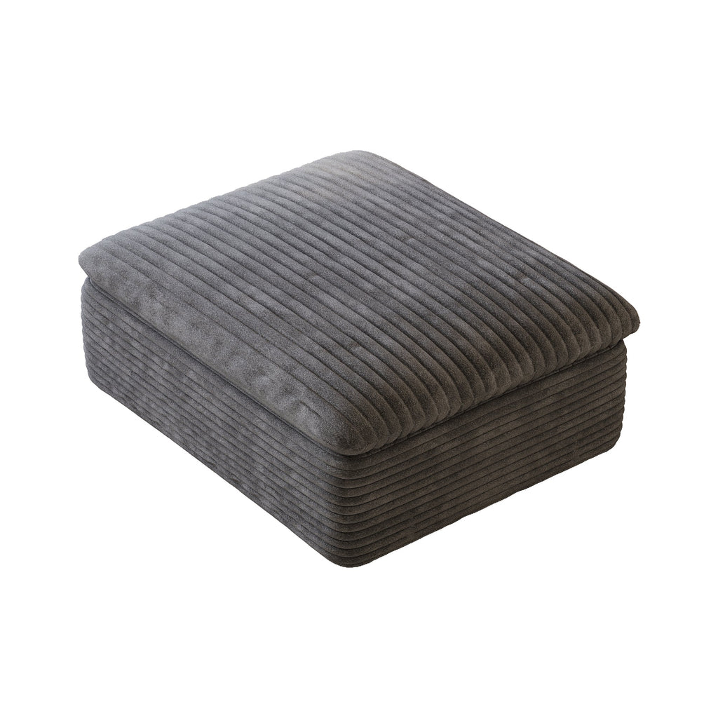 Dark Ottoman with Modular Design - Dark