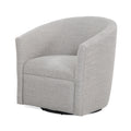 Swivel Barrel Chair with 360 Degree Rotation - Beige, Light Blue, or Red