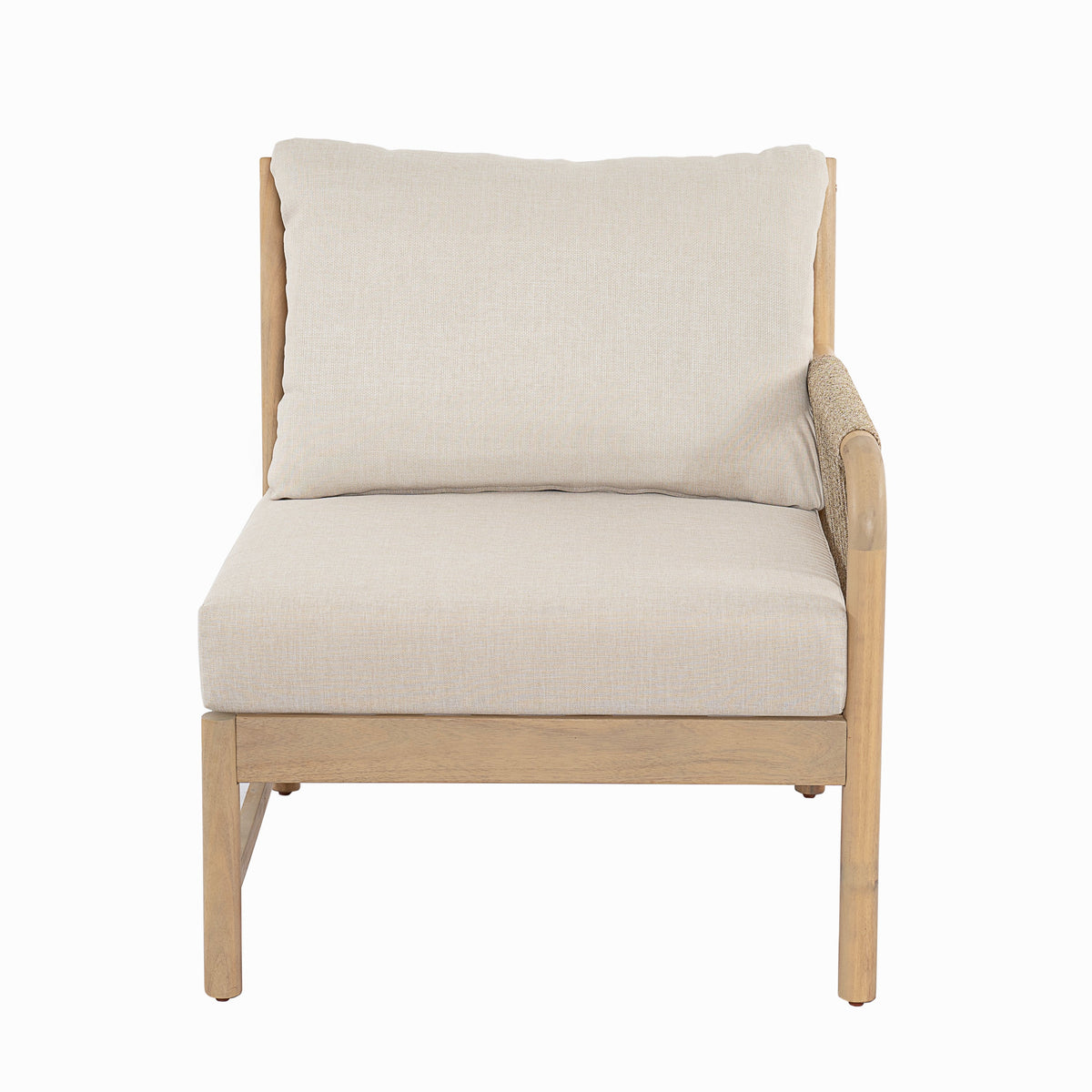 Casper Outdoor 5-Pieces Chat Set with Rope Detailing - Acacia Wood
