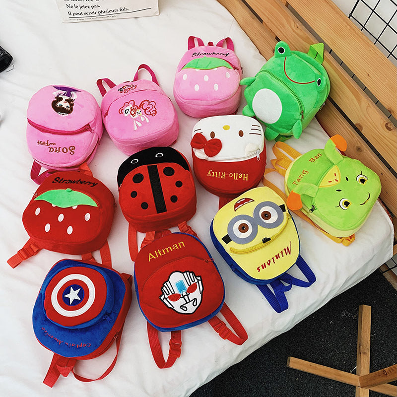 Early Childhood Education Cute Baby Children Plush School Bag